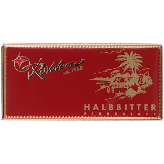 Rotstern Halbbitter-Schokolade 100g